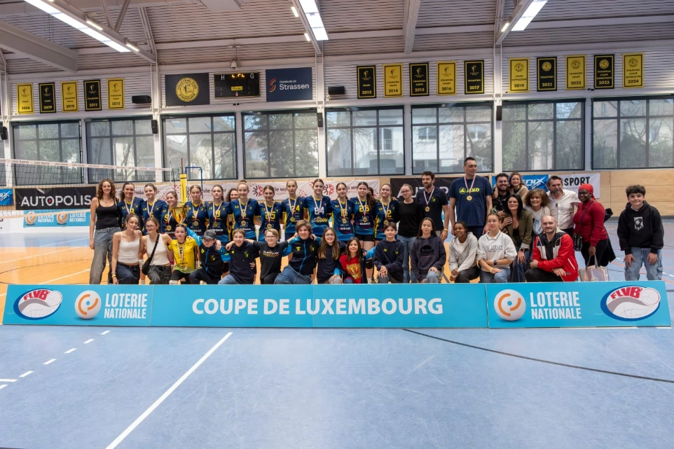 VC Fentange U19W Volleyball Team wins Luxembourg Cup in 2024/25